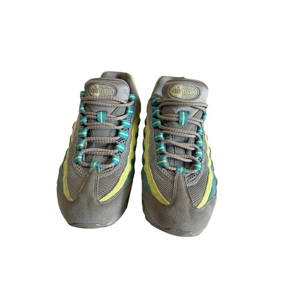 Nike Air Max '95 Womens Gray Yellow Blue Retro Running Athletic Sneake… - Picture 4 of 12